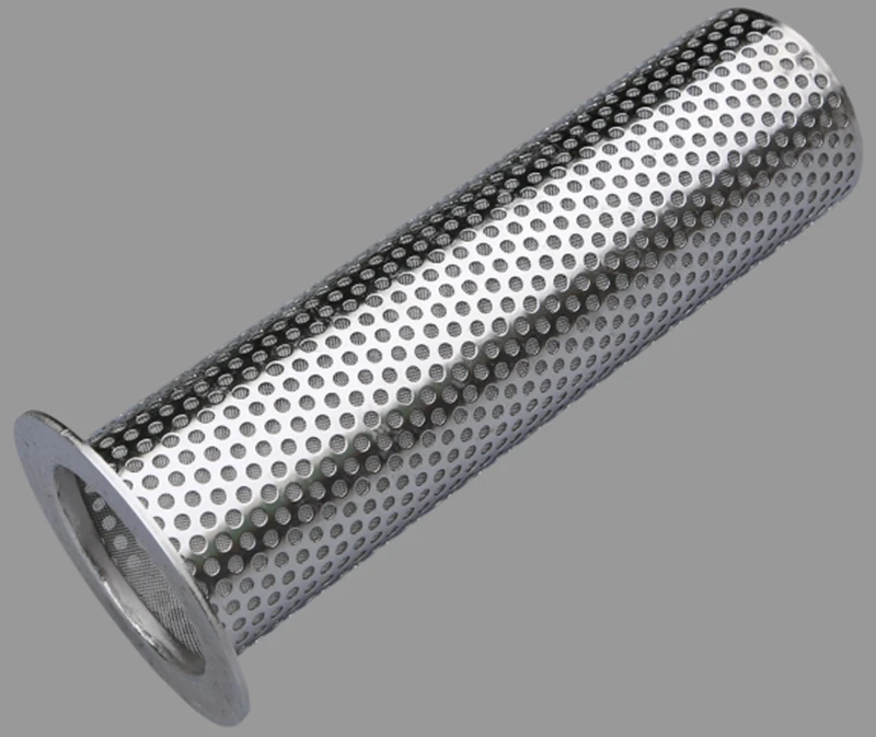 Combinaci&oacute;n de tubo perforado circular y malla tejida