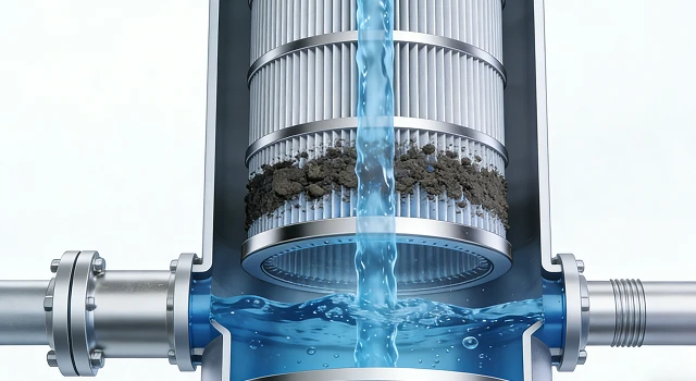 Principio de funcionamiento de los cartuchos de filtro plisados de acero inoxidable